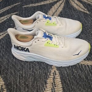 HOKA Arahi 7 Blanc De Blanc Virtual Blue 1147850-BVR Mens Size 9.5 D